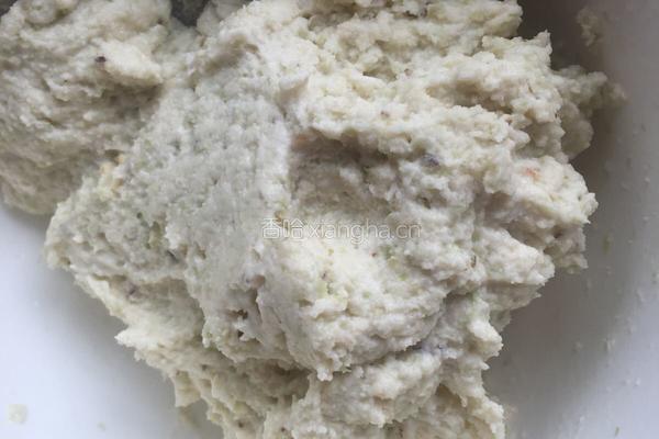 豆渣肉末煎饼的做法图解1