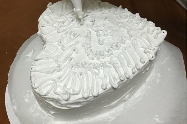 爱心水果蛋糕的做法图解12