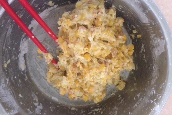 香煎玉米饼的做法图解4