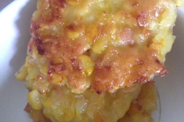 香煎玉米饼的做法图解7