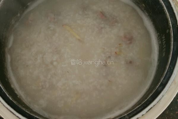猪杂粥的做法图解4