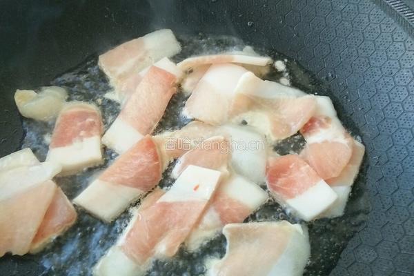 肉片炒酸菜的做法图解2
