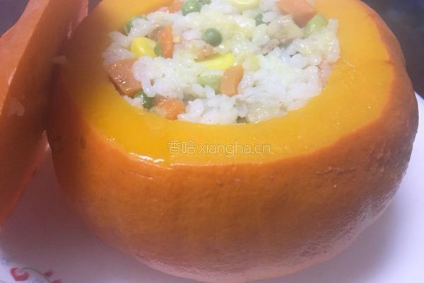鸡肉米饭南瓜盅的做法图解8
