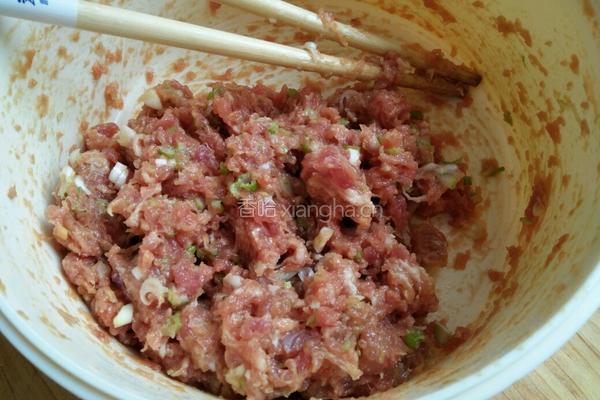 红肉饺子的做法图解4