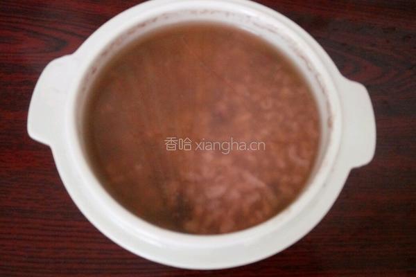 红豆燕麦仁大米粥的做法图解6