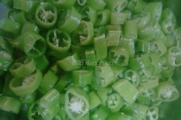 豆豉辣椒圈的做法图解3