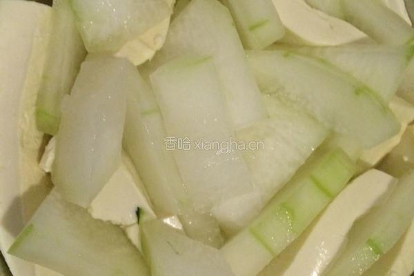冬瓜豆腐蒸肉饼的做法图解4