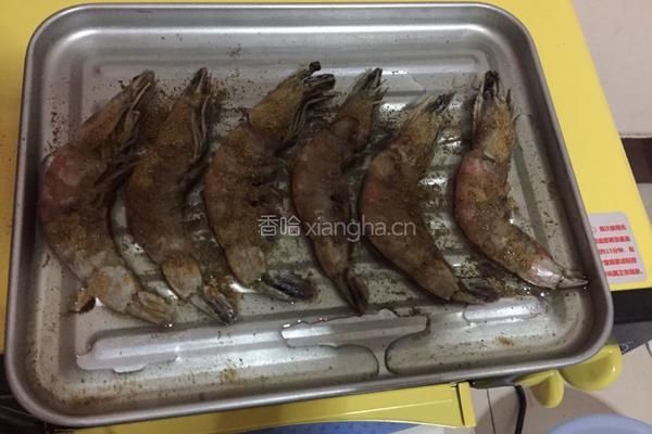 孜然烤虾的做法图解3