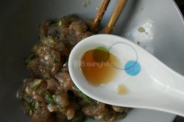 生煎虾仁肉末小馄饨的做法图解4