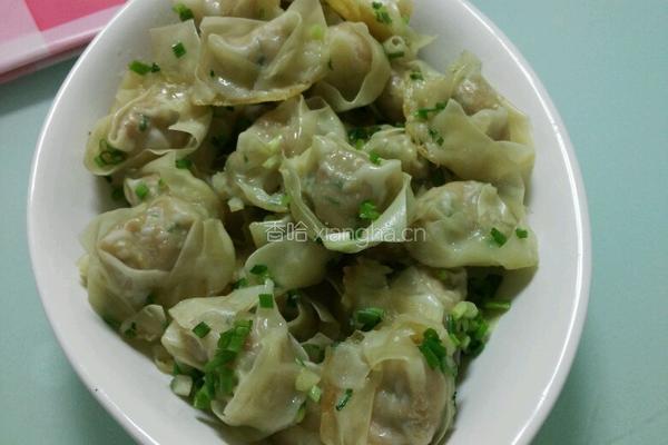 生煎虾仁肉末小馄饨的做法图解10