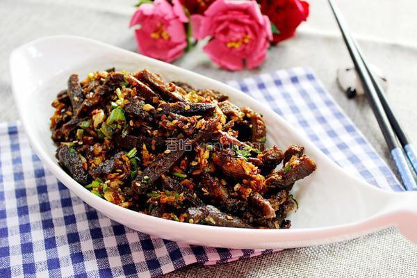 干煸牛肉条的做法图解7