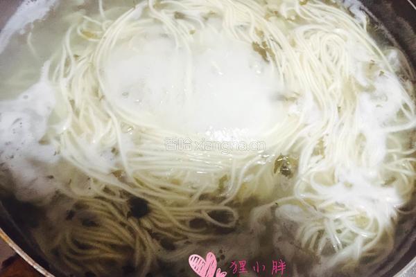雪菜肉丝面的做法图解12