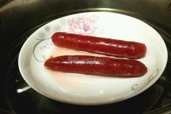 腊肠石锅拌饭的做法图解2