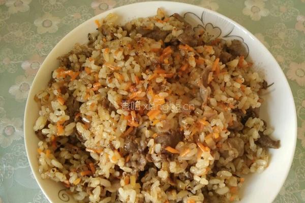 黑椒肥牛炒饭的做法图解5