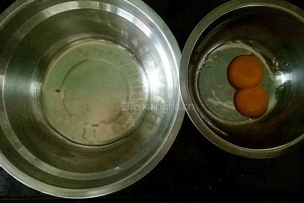 抹茶戚风蛋糕（6寸）的做法图解2