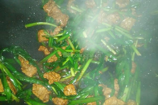 韭菜炒肉的做法图解8