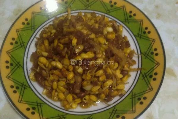 肉丝炒豆芽