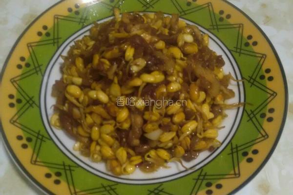 肉丝炒豆芽的做法图解8
