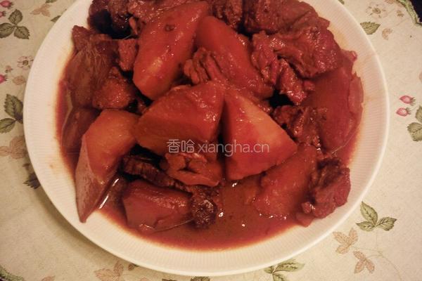 红烧牛肉炖土豆的做法图解7