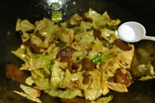 莲白回锅肉的做法图解9