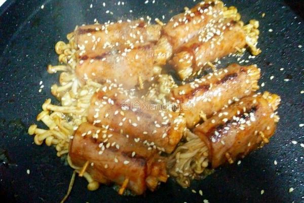 培根金针菇卷的做法图解13