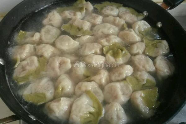 百财饺子（羊肉胡萝卜馅 抹茶版）的做法图解13