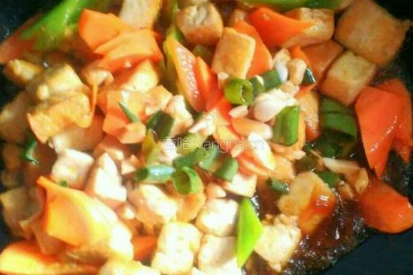 胡萝卜炒豆腐的做法图解8