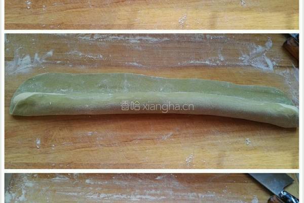 玫瑰花肉馒头(抹茶)的做法图解7