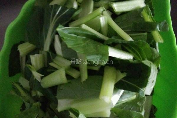 香菇油菜的做法图解2