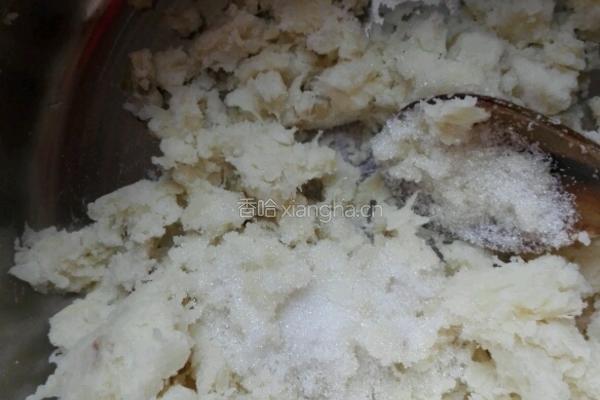 红薯糯米豆沙煎饼的做法图解4