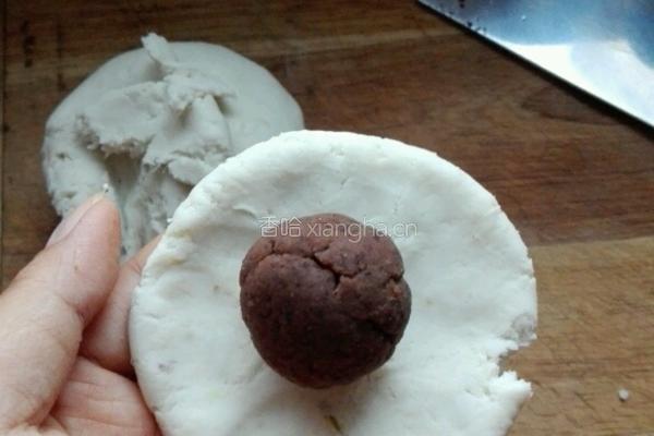 红薯糯米豆沙煎饼的做法图解8