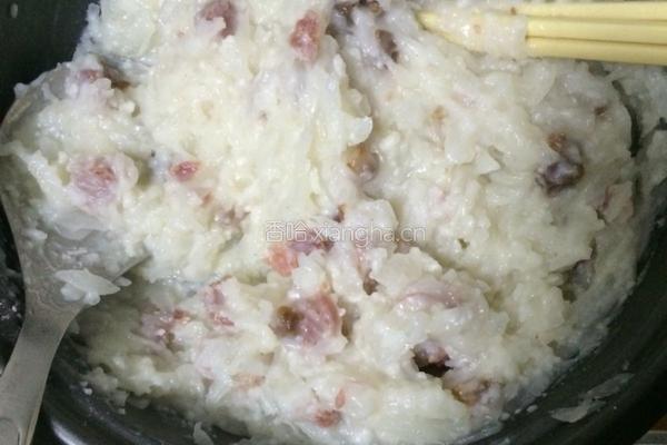 腊味萝卜糕的做法图解4