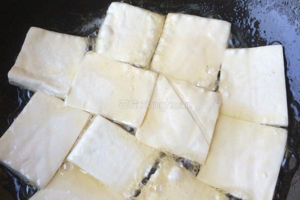 豆腐炒肉的做法图解2