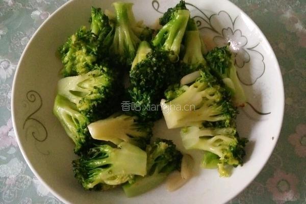 清炒西兰花的做法图解4
