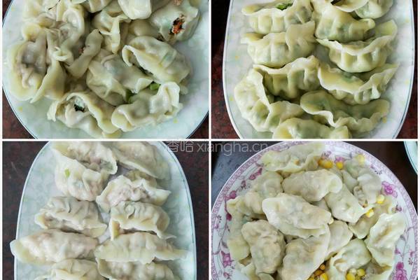 四味饺子(玉米鱿鱼淡菜芹菜)的做法图解6