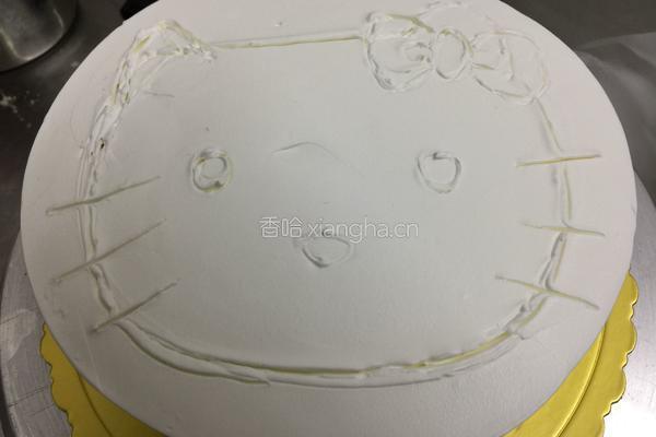 kitty猫蛋糕的做法图解6
