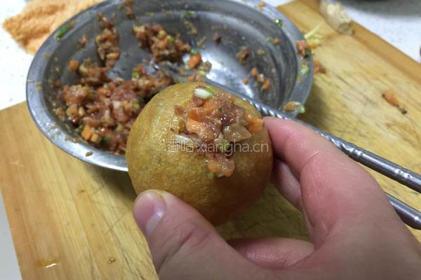 油面筋塞肉的做法图解7