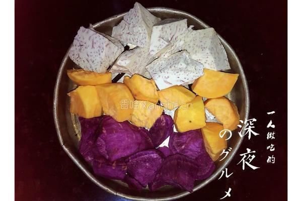 三色芋圆的做法图解1
