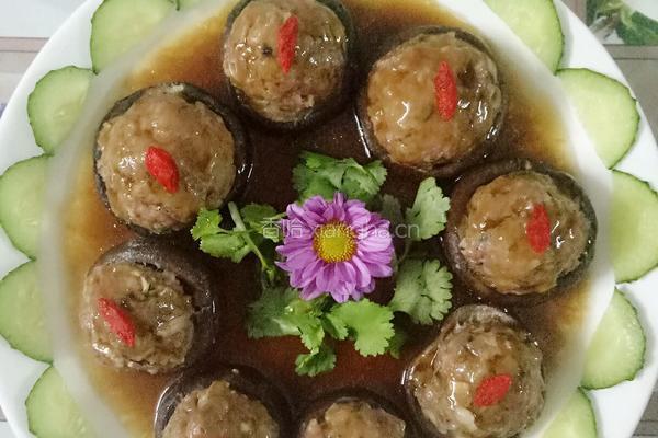 香菇酿肉的做法图解10