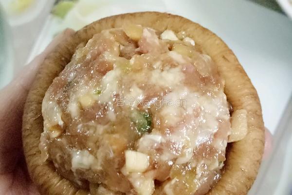 香菇酿肉的做法图解5