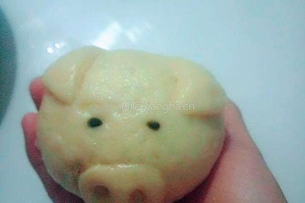 小猪奶黄包（纯手工）的做法图解12