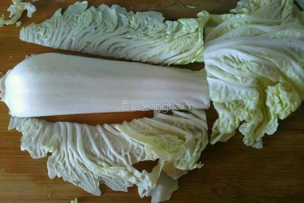 凤尾白菜的做法图解2