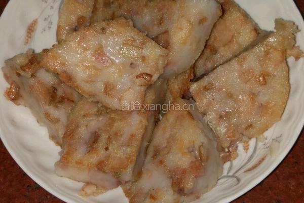 香煎芋头糕的做法图解5