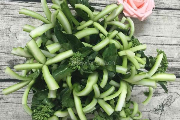 刀功芥兰花的做法图解8