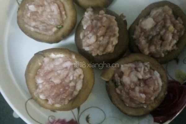 香菇嵌肉的做法图解4