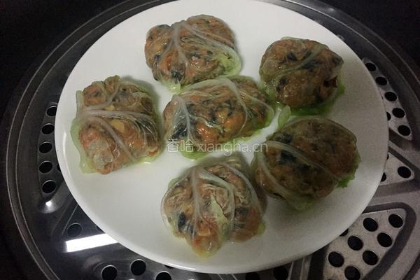 白菜包包的做法图解10
