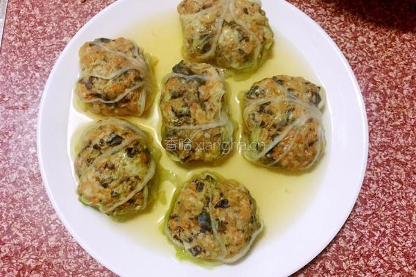 白菜包包的做法图解12