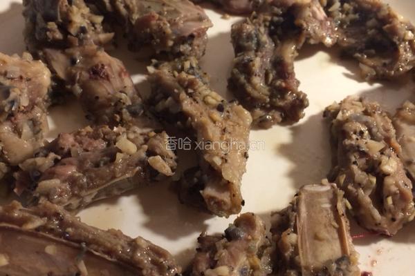 法式香烤蒜香小羊排的做法图解3