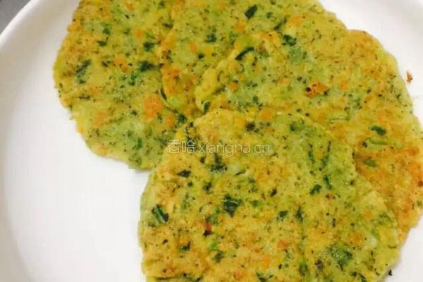 豆渣饼的做法图解3