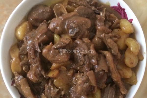 土豆焖鸭